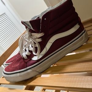 Womens Maroon Vans